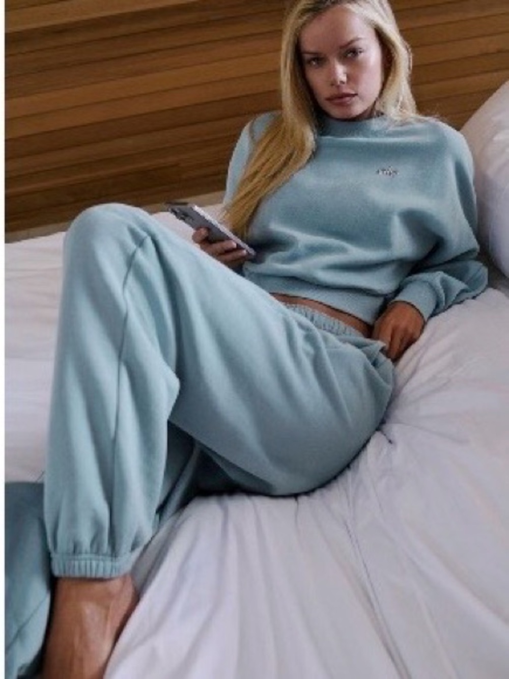 Celestial Blue Cropped Sweatshirt